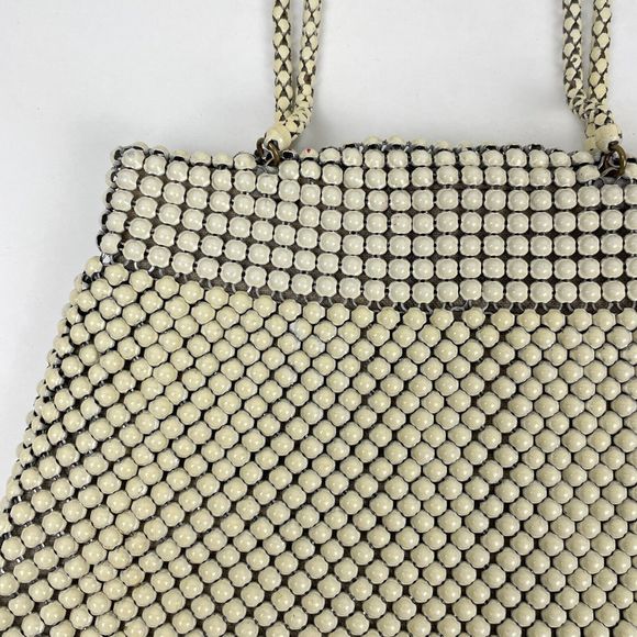 Whiting & Davis‎ Alumesh Double Handle Bag Purse Handbag Evening - Picture 2 of 8